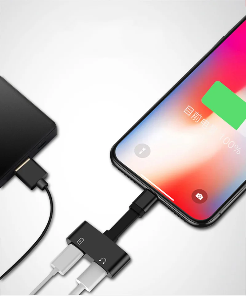 EtopLink аудио зарядный разветвитель для прослушивания песен адаптер Lightning 2 в 1