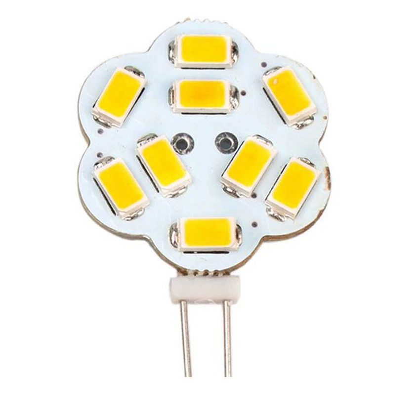 G4 DC12V Светодиодный светильник 3 Вт 5 5730 SMD Кукуруза лампа автомобильная Лодка RV для