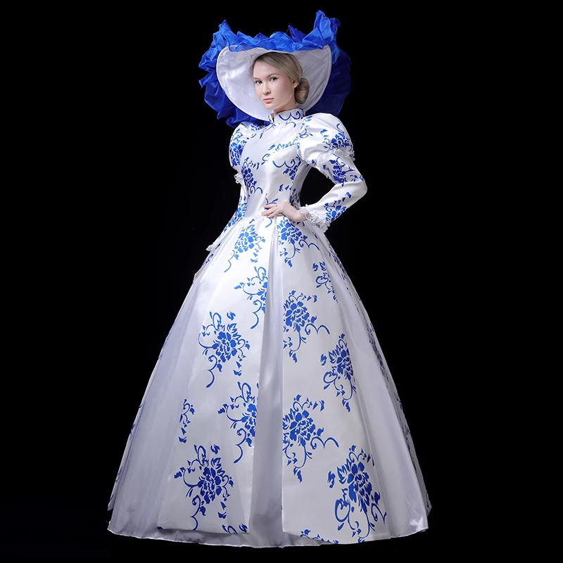 Лидер продаж 18 век Рококо Мария Антуанетта маскированный шар готическое