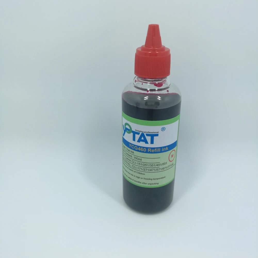 YOTAT 100 мл краситель чернила для Canon PGI-450 PGI-550 PGI-650 PGI-470 PGI-570 PGI-670 CLI-451 CLI-551 CLI-651 CLI-471 CLI-571