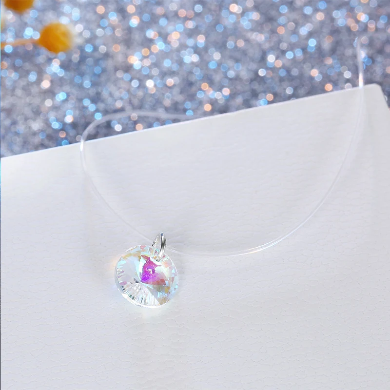 Женское Ожерелье с кулоном из фианита модные вечерние ювелирные изделия