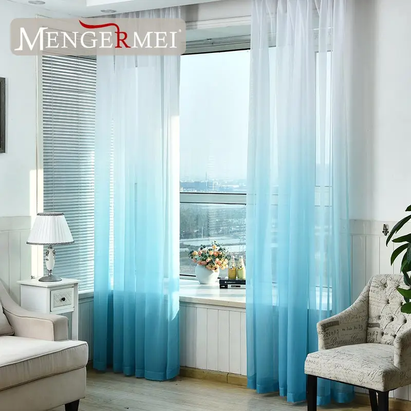 MENGERMEI 5 видов цветов Тюль занавески для гостиной Rideaux украшения окна Tende кухонный