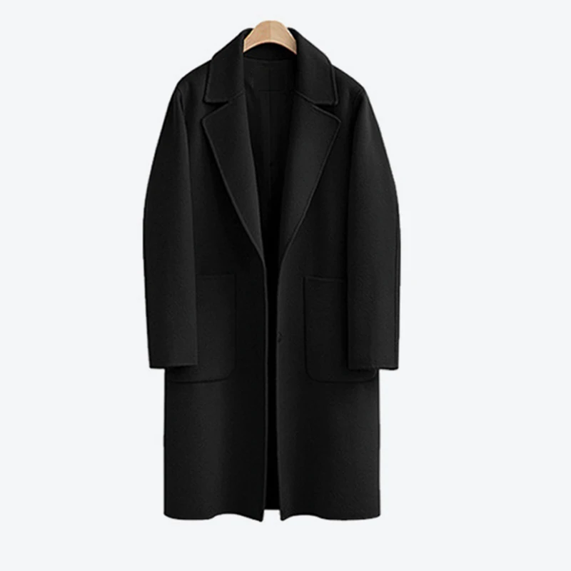 Black Для женщин плюс Размеры 5XL пальто с длинными рукавами Классическая однотонная верхняя одежда женский зима Для женщин Повседневное Европейский Стиль одежда - Цвет: Black