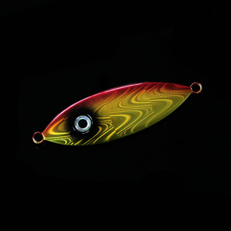 Red yellow 100g 80 г 100 г 160 г 250 г 1 шт./лот медленно джиг блесну морской металла Отсадки рыболовные приманки литья световой привести отсадки приманки - Цвет: Red yellow 100g