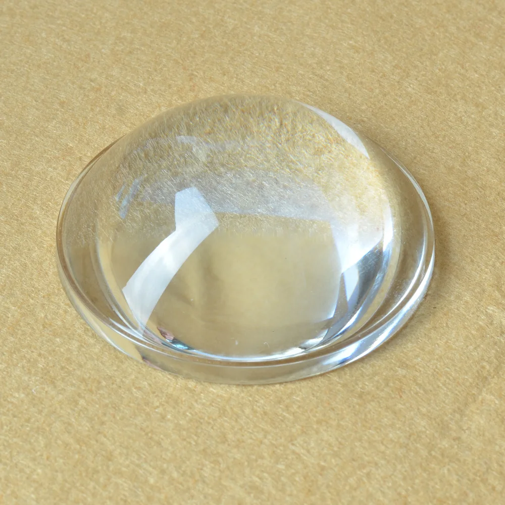 Диаметр 77 мм оптическое стекло Выпуклое светодиодная линза фокусное расстояние