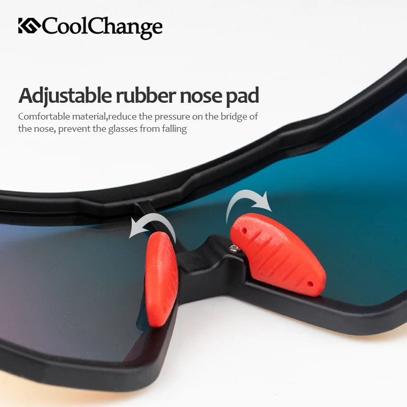 Поляризованные спортивные солнцезащитные очки CoolChange 100% UV400 велосипедные для