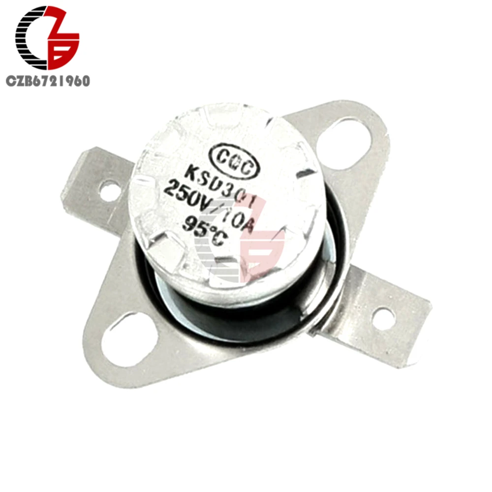 KSD301 203 * F / 95 C градусов по Цельсию N.C. Терморегулятор 250 В 10A|thermostat switch|thermostat temperature