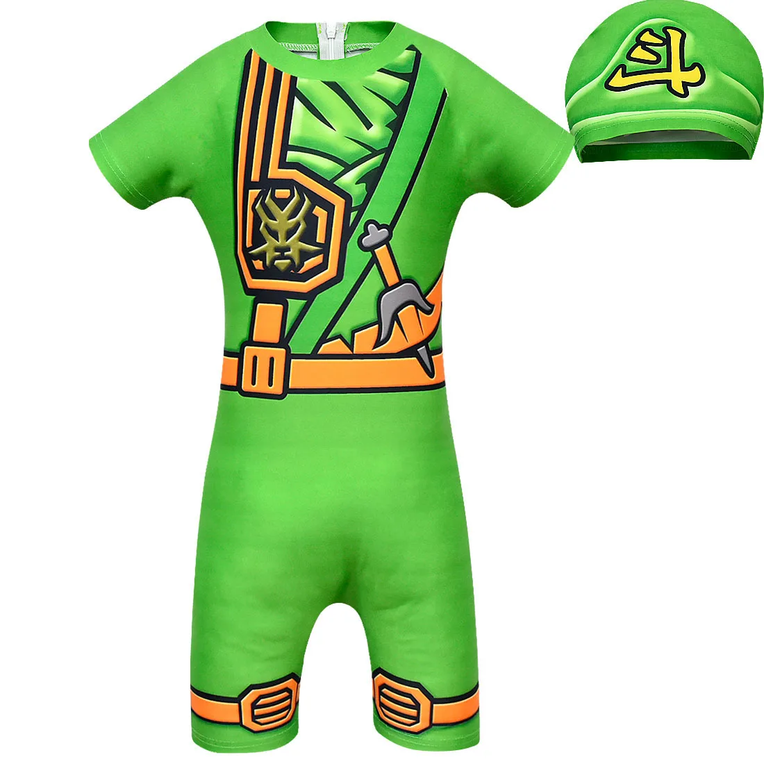 Ninjago/Детский костюм для девочек потрясающий купальный Человека-паука мальчиков