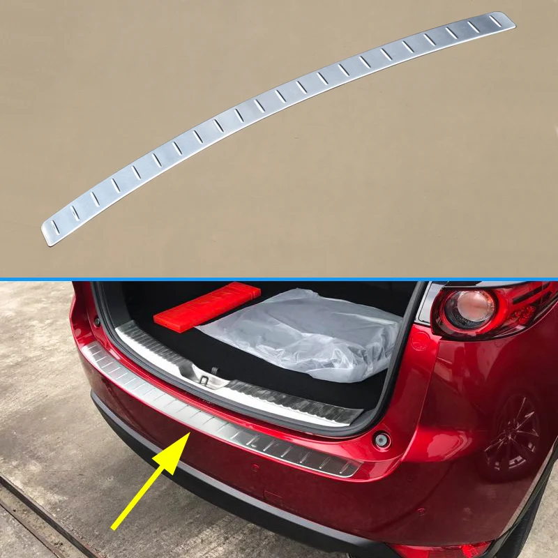 Стальной задний бампер для Mazda CX-5 CX5 багажника задние ворота порога пластина протектор Нержавеющее покрытие