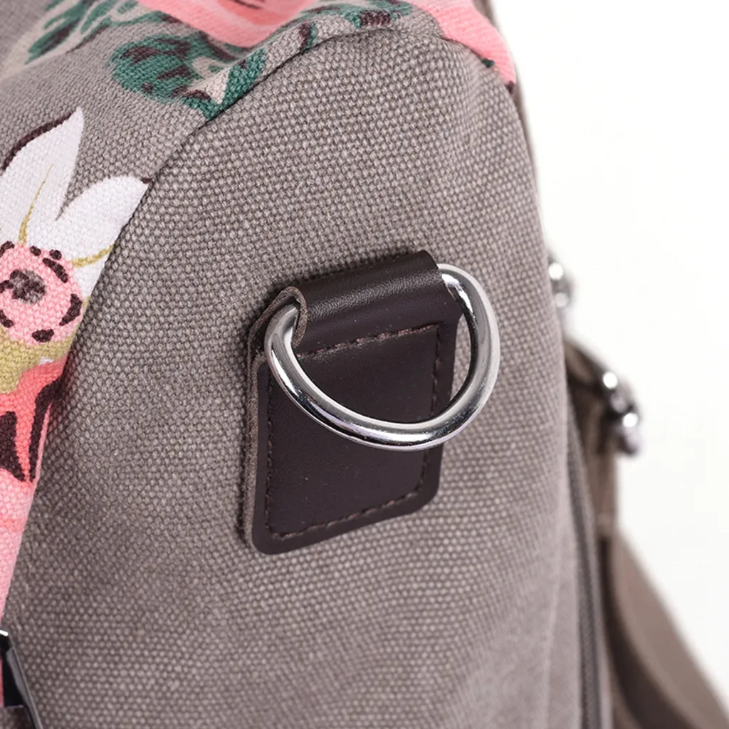 Fashion Floral Women Backpacks Canvas Travel Backpack School Bags For Girls Teenage Hot Sale Summer Student Backpack Canvas Sac