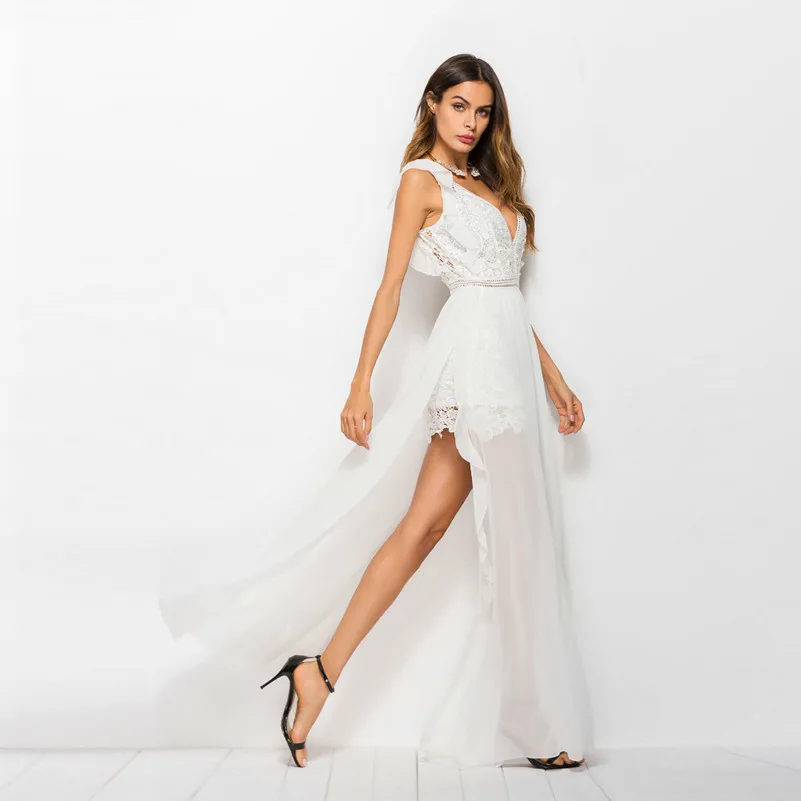 MUXU белое кружевное сексуальное прозрачное платье vestido longo длинное с открытой