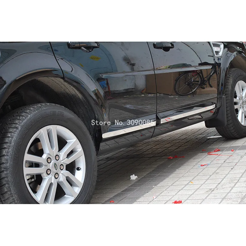 4Pcs/set Stainless Steel Outside Door Molding Trim Decoration For Land Rover Freelander 2 2008-2015 Auto Accessories Car Styling |