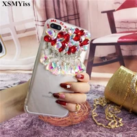 luxury bling rhinestone diamond pendant cover case for iphone11 12 13 pro max x xs max xr soft phone case for iphone 6s 7 8 plus