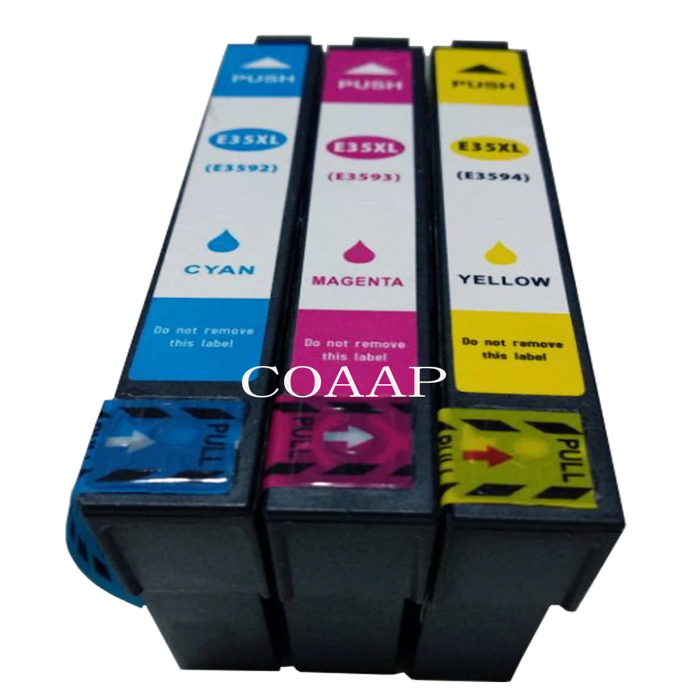 3x Совместимость epson 35xl t3592c t3593m t3594y цвет чернильный картридж для сотрудников Pro WF 4720dwf 4725dwf 4730 DTWF 4730dwf 4740 DTWF