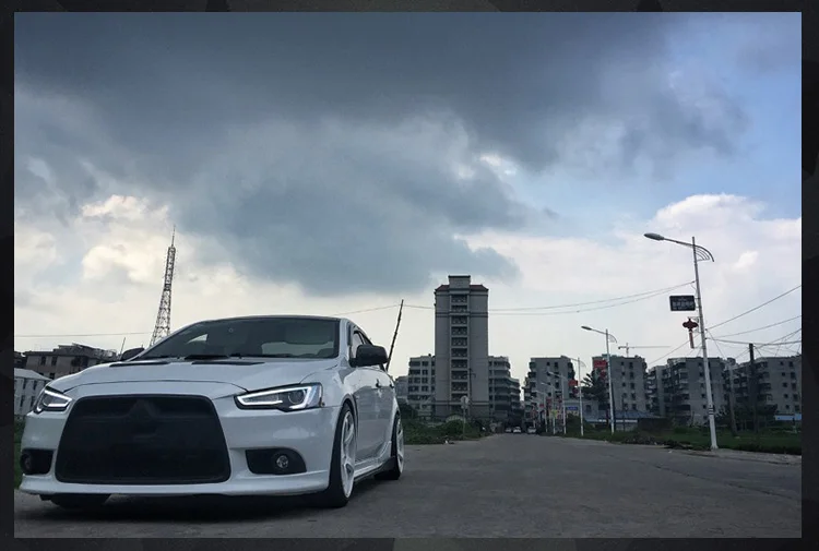 AKD автомобильный Стайлинг Головной фонарь для Mitsubishi Lancer фары 2008- Lancer светодиодный фонарь DRL D2H Hid сигнал поворота биксеноновый луч