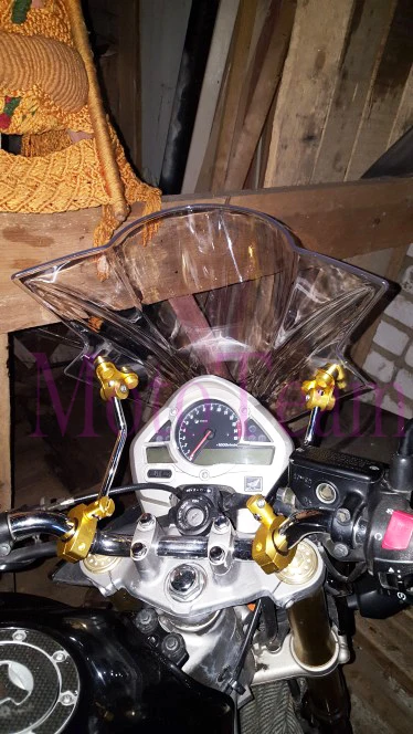 Новый Универсальный лобовое стекло мотоцикла с 7/8 &quotили 1&quot Руль для Yamaha FZ1 FZ1N FZ6 S2