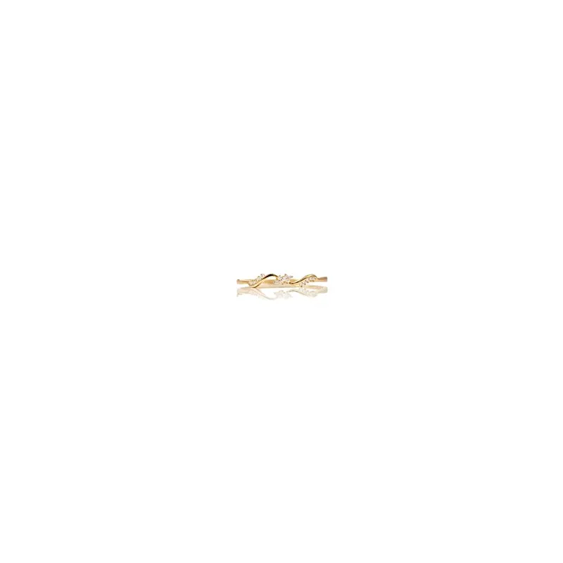 SI/H цельное кольцо с натуральными бриллиантами 14 k желтое золото обручальное