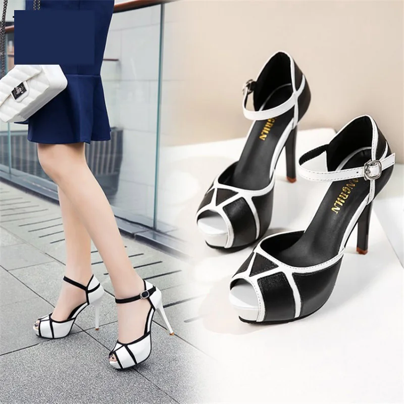 Лидер продаж летние женские туфли с пряжкой в европейском и американском стиле