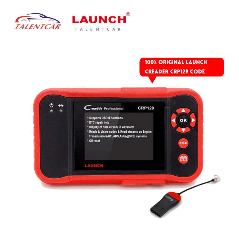 Новинка 100% Оригинальный Launch X431 CRP129 Creader ABS Сброс масла Профессиональный OBDII EOBD