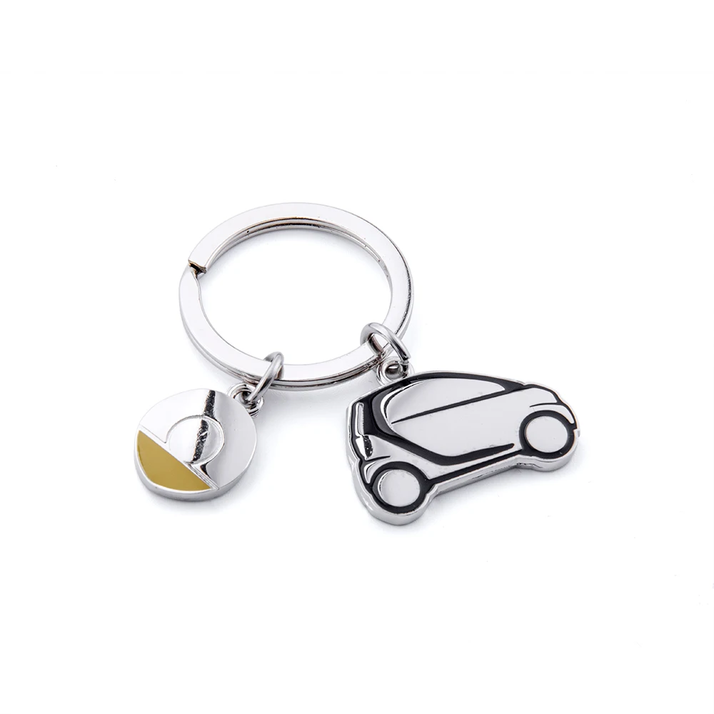 Stainless Steel Double sided design Kaychain For Smart Car Key Chain Keyrings Ring two 451 | Автомобили и мотоциклы