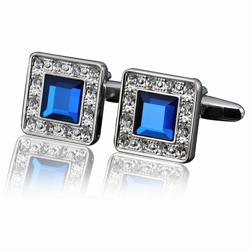 2016 продвижение настоящие мужские хрустальные запонки французские для рубашек из