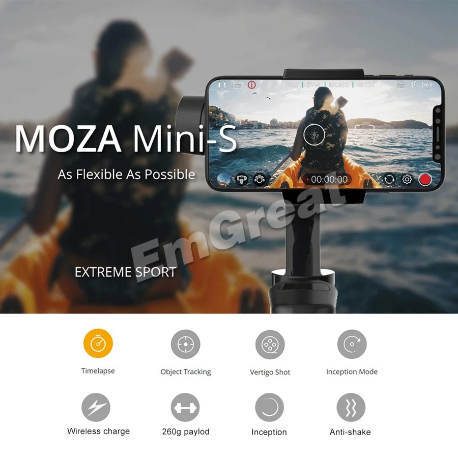 Moza Mini S складной карманный 3 осевой Ручной Стабилизатор для iPhone XS Max GoPro VS Mi Smooth 4 Vimble
