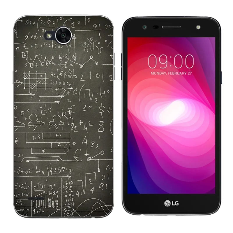 Силиконовый чехол для LG X Power 2 K10 с ручным принтом мягкие термополиуретановые