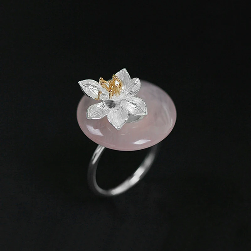 Lotus Fun реальные 925 серебро ручной работы Ювелирные украшения лотоса шепчет