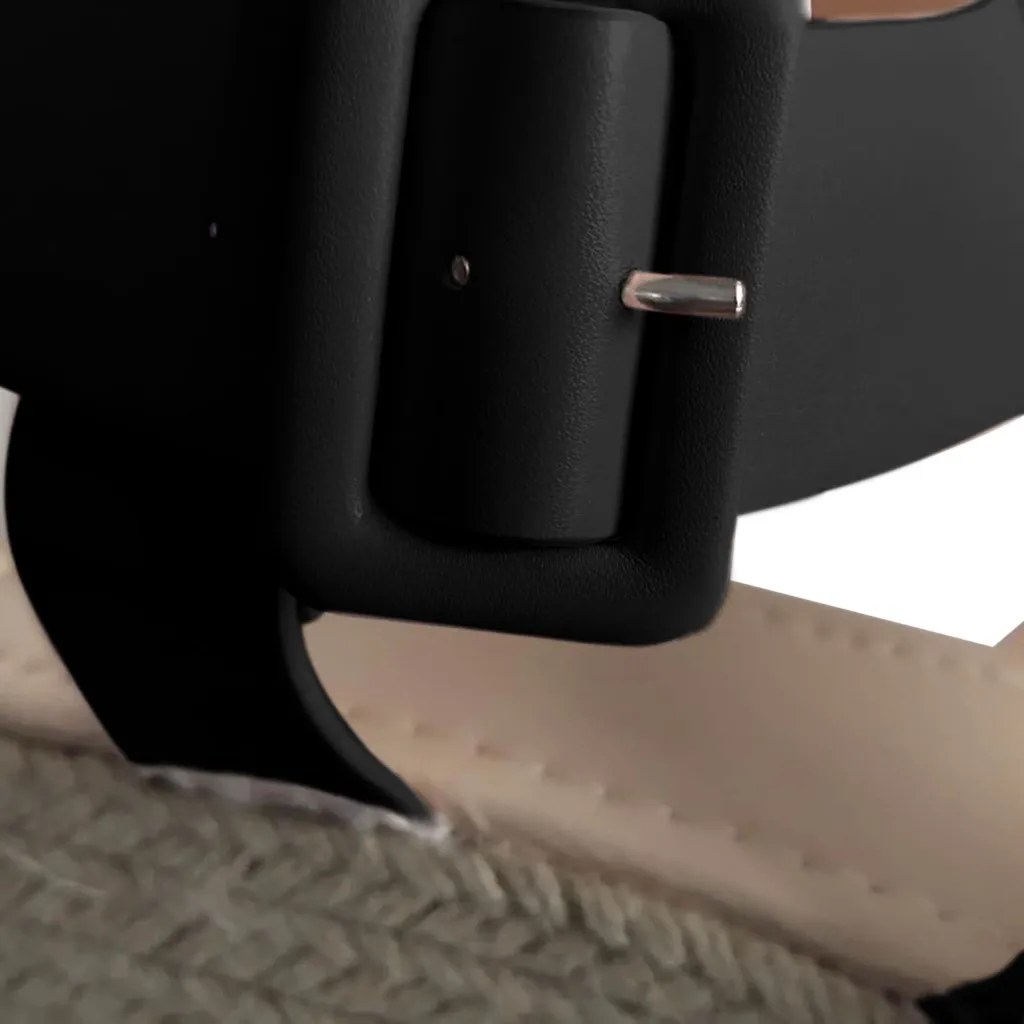 Сандалии SAGACE женские на танкетке модные однотонные туфли с ремешком и пряжкой