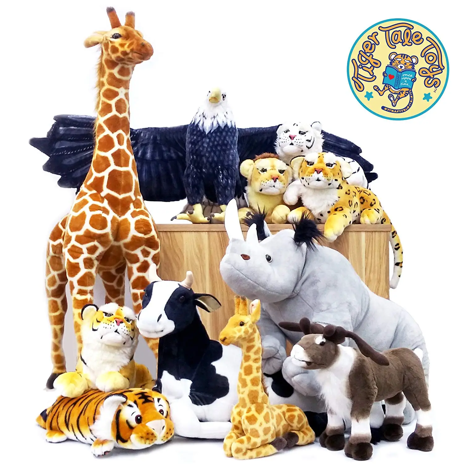 

Jani the Savannah Giraffe |100cm/40inch Giant Stuffed Animal Jumbo Plush | Lifelike Jungle Animal | Home Decoration | Gift