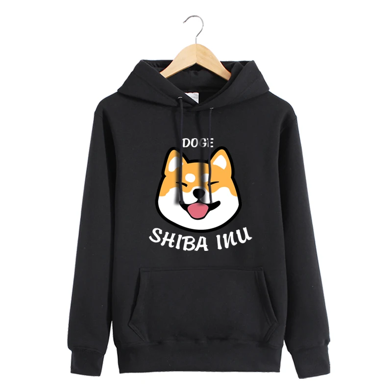 Толстовка с аниме собакой Шиба ину толстовка куртка пальто модные мужские и