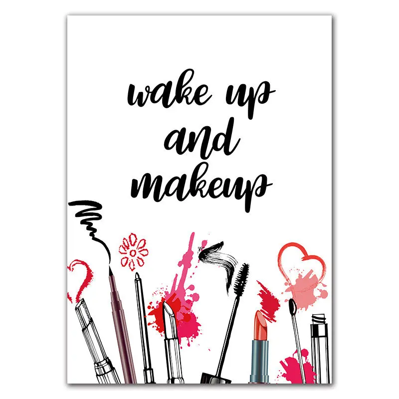 Wakeup And Makeup настенные картины художественный Принт плакат домашний декор холст живопись современный настенный Декор HD2603