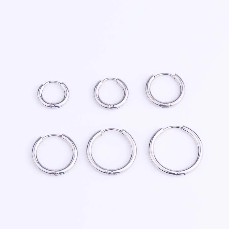 Sellsets, 1 шт., нержавеющая сталь, хип-хоп, панк стиль, пирсинг для хряща уха, обруч, серьги, ювелирные изделия для женщин и мужчин