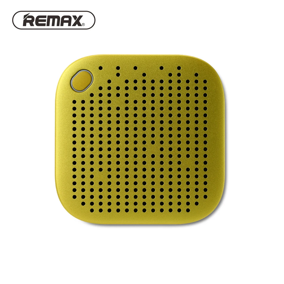 REMAX Портативный Мини Bluetooth 4 2 Динамик 1200 мАч Metal стерео музыку бас HD звук 5 Вт