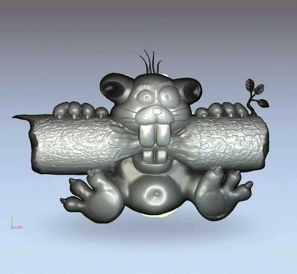 

3d модель, рельef для ЧПУ в формате STL beaver