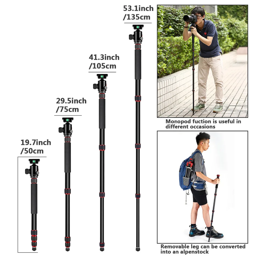Neewer Alluminum сплав 67 &quot/170 см штатив монопод с 360 градусов шаровой головкой 1/4&quot
