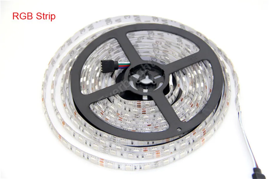 Светодиодные ленты 5050 DC12V 60leds/M 5 м/лот Гибкая светодиодная RGB 5050 Светодиодные ленты