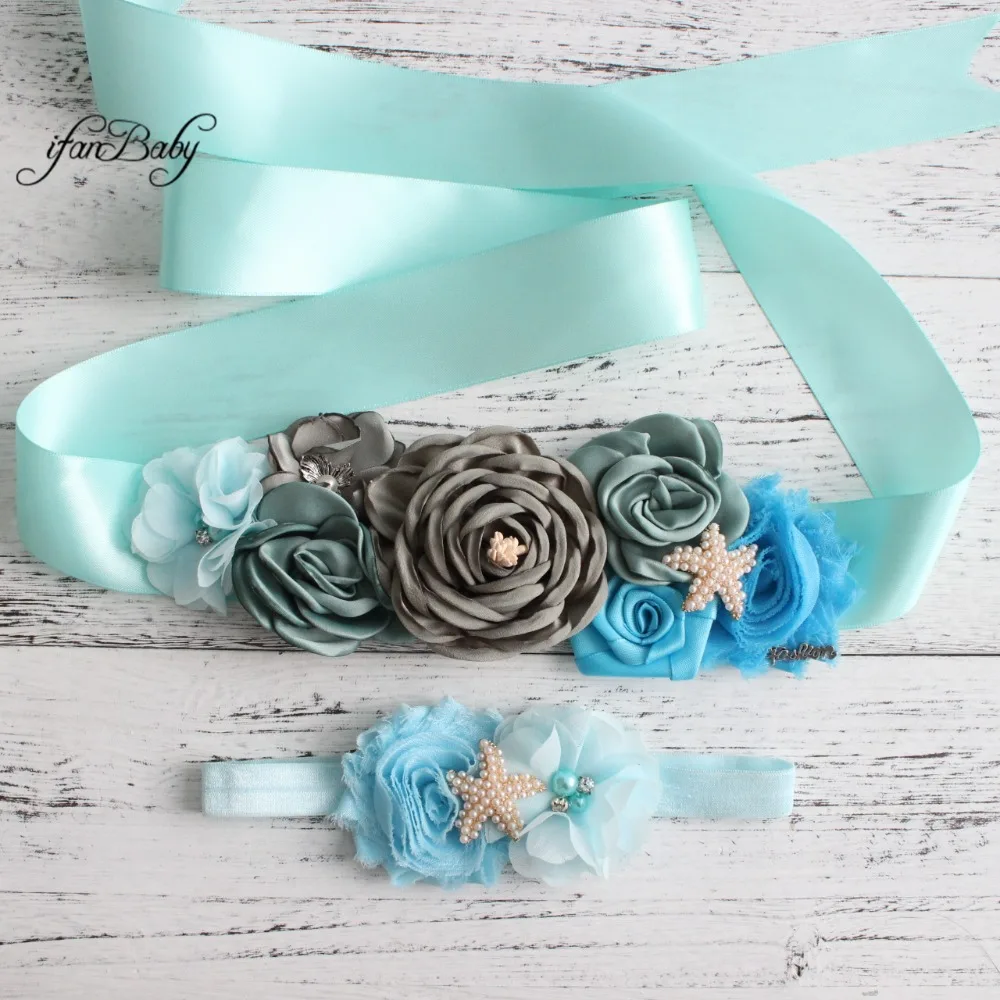 Цветочный пояс и повязка на голову ifanBaby |