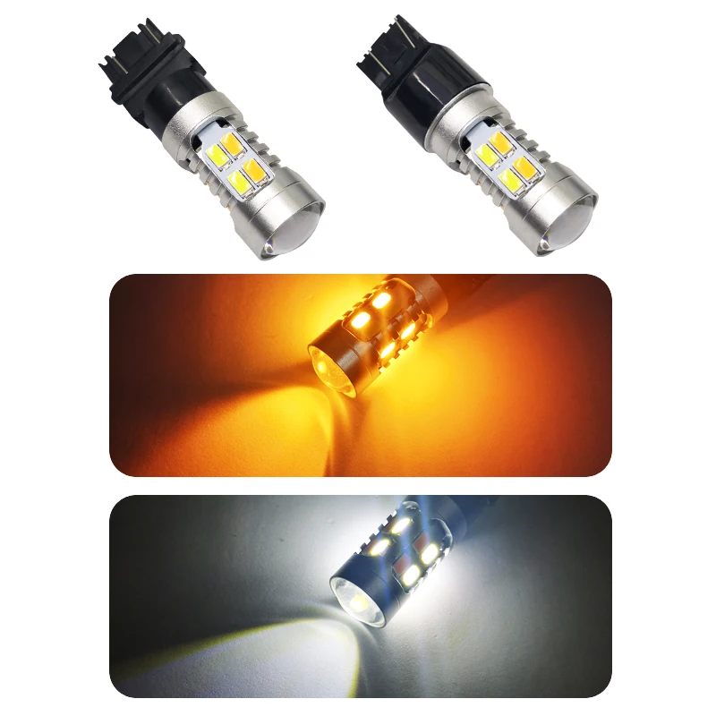 2 шт. * идеальные светодиодные двухцветные Switchback led световой сигнал мотоцикла 3157