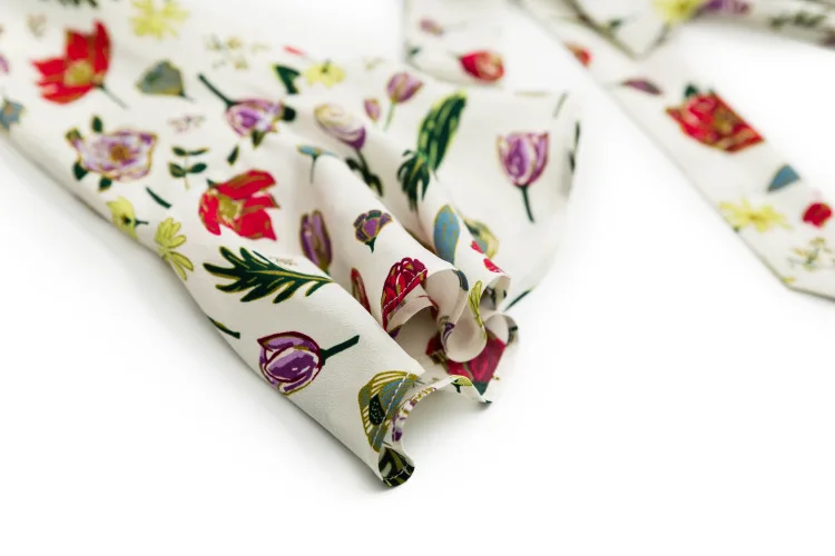 2018 весенние и летние новые женские платье высокого класса Бутик V воротник в виде