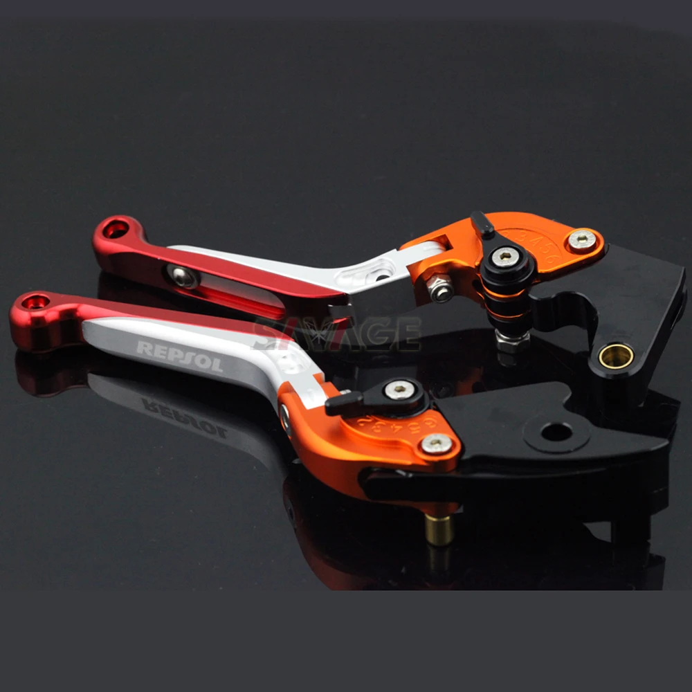 Тормозной рычаг сцепления для HONDA CBR1000RR 2004- CBR600RR 2003- CBR RR Аксессуары для мотоциклов Складной Выдвижная логотип REPSOL