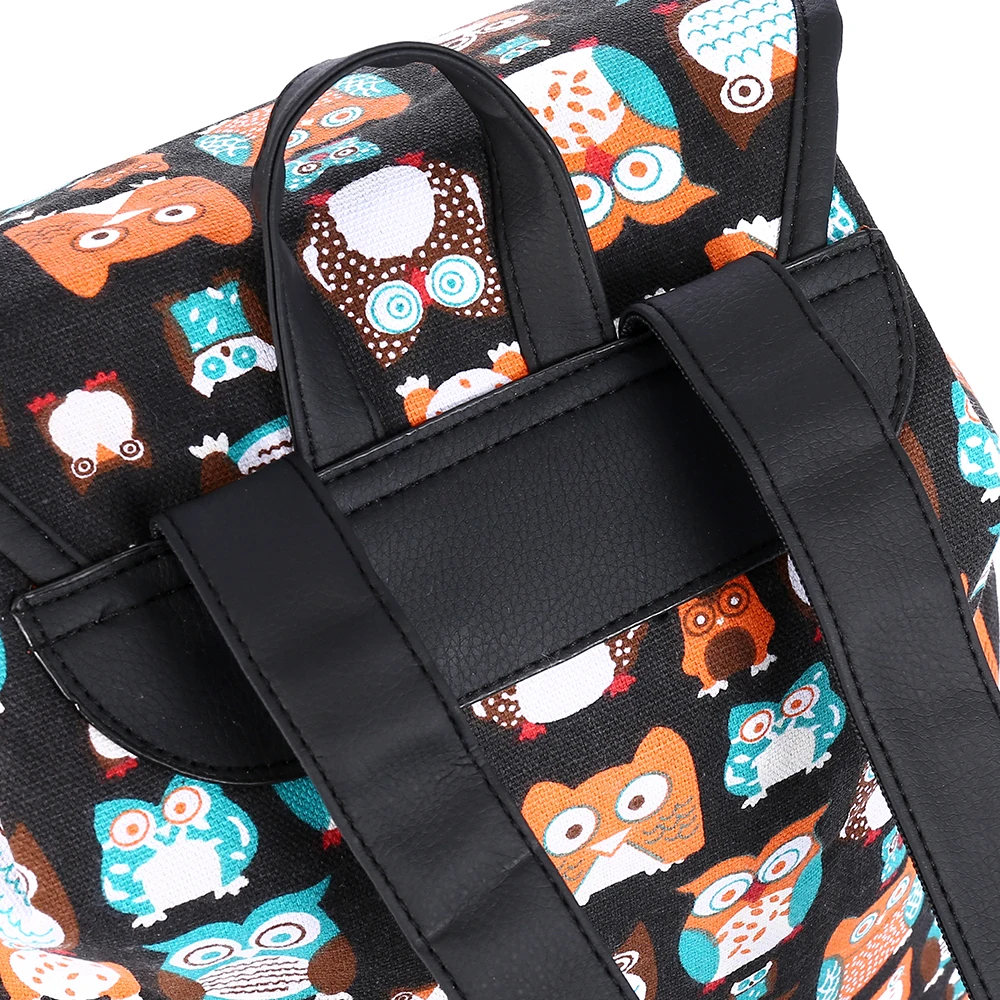Sansarya новинка 2018 милый тканевый подростковый рюкзак с принтом совы сумки рюкзаки
