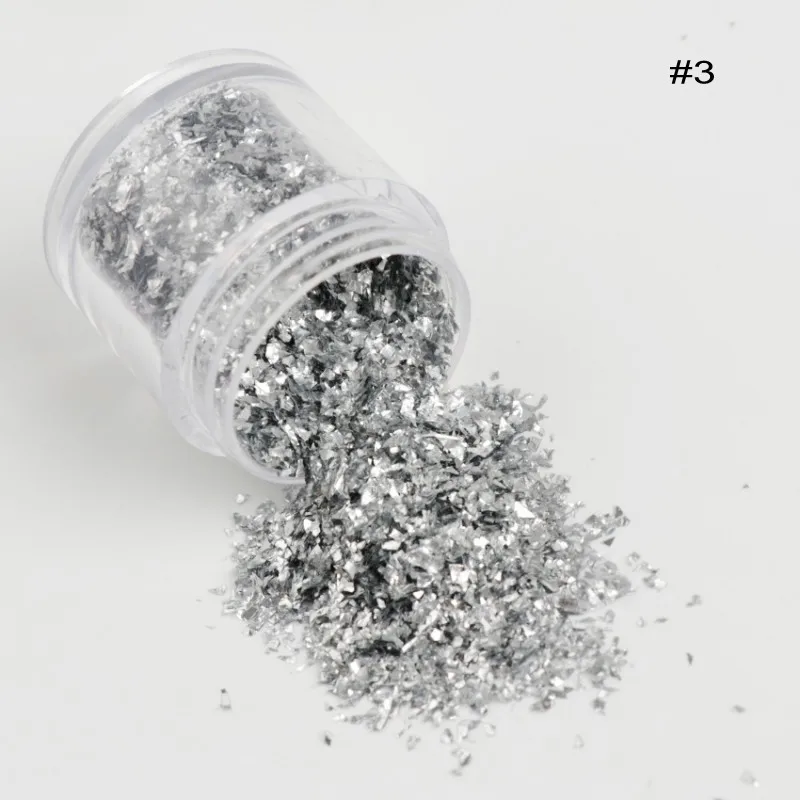 1 Box 10ML Nail Art Sequins Gold/Silver Irregular Candy Paper Manicure Glitter Sequin For UV Gel Decor -Assorted Color GF14 | Красота и