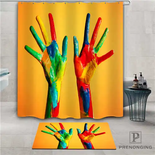 Цветной фон на заказ (1) водонепроницаемый коврик для ванной комнаты из