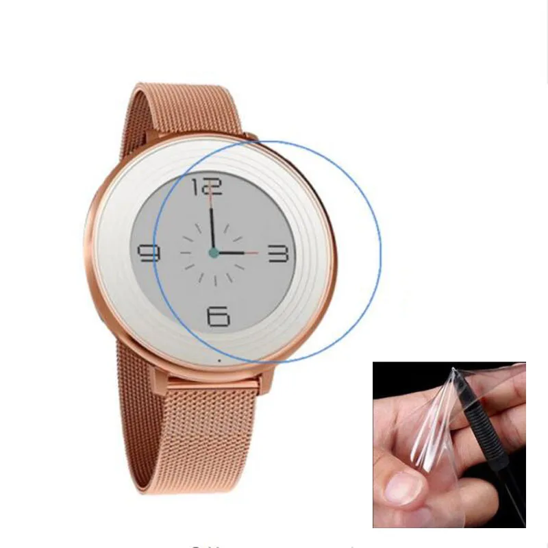 2 шт. мягкий TPU ультра прозрачная защитная пленка для Pebble Time сталь/Time Round Smart Watch