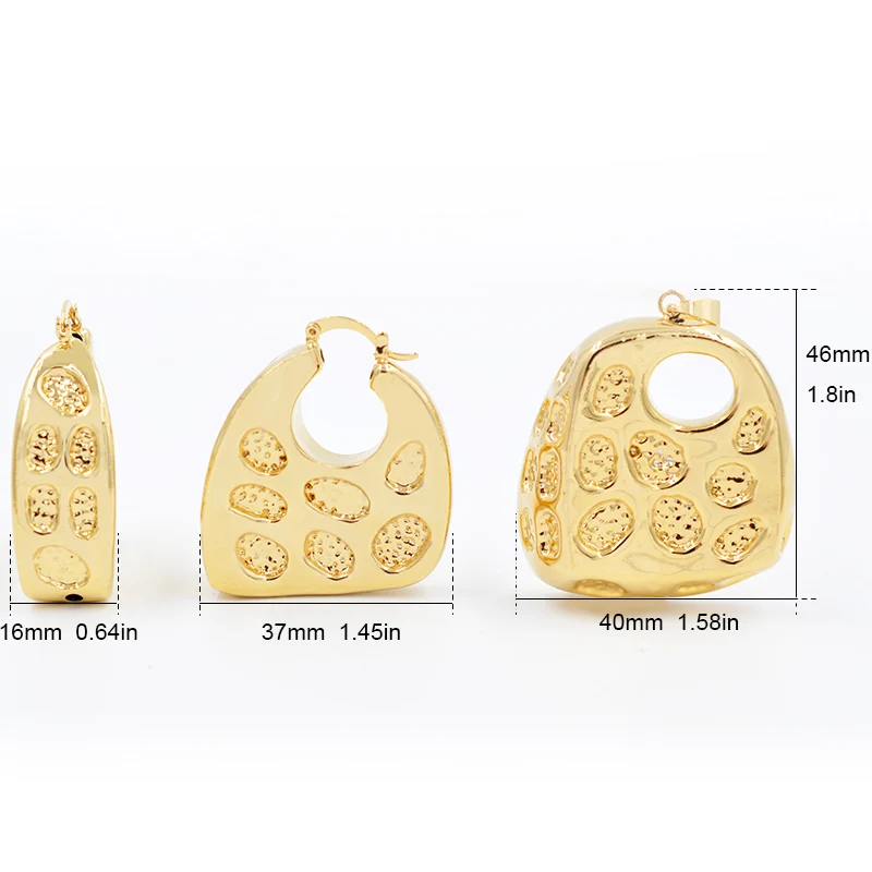 Sunny Jewelry Модные Ювелирные наборы большой обруч медный набор украшений для женщин