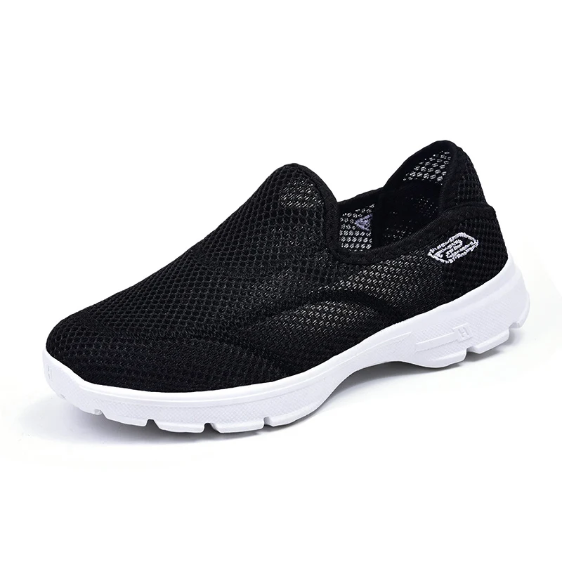 W Black Летние босоножки; Мягкие Летние балетки mocassim feminino; chaussures femmes; дышащие женские кроссовки; B11WA - Цвет: W Black