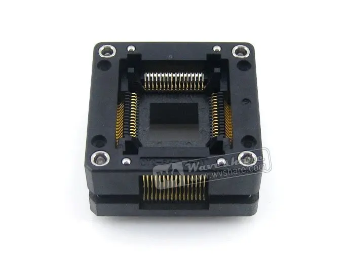 QFP64 TQFP64 LQFP64 PQFP64 Enplas OTQ 64 0.8 01 QFP IC тестовая сгорающая розетка 0 8 мм Шаг Бесплатная