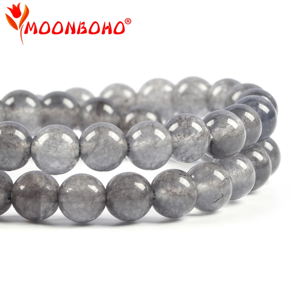 Серые бусины из натурального камня аксессуары сделай сам для изготовления