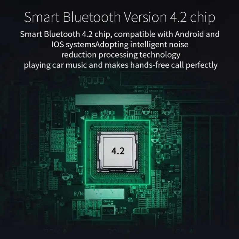Цифровой радиоприемник Bluetooth 4,2 передатчик адаптер FM DAV/DAB Беспроводной автомобиля FM тюнер MP3 плеер Автомобильный комплект Hands-free